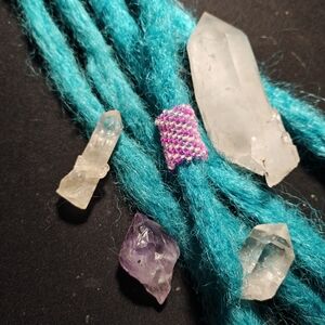 Dreadlock Bead Handmade Pink Spiral Seed Bead Hair Jewelry Peyote Loc Charm